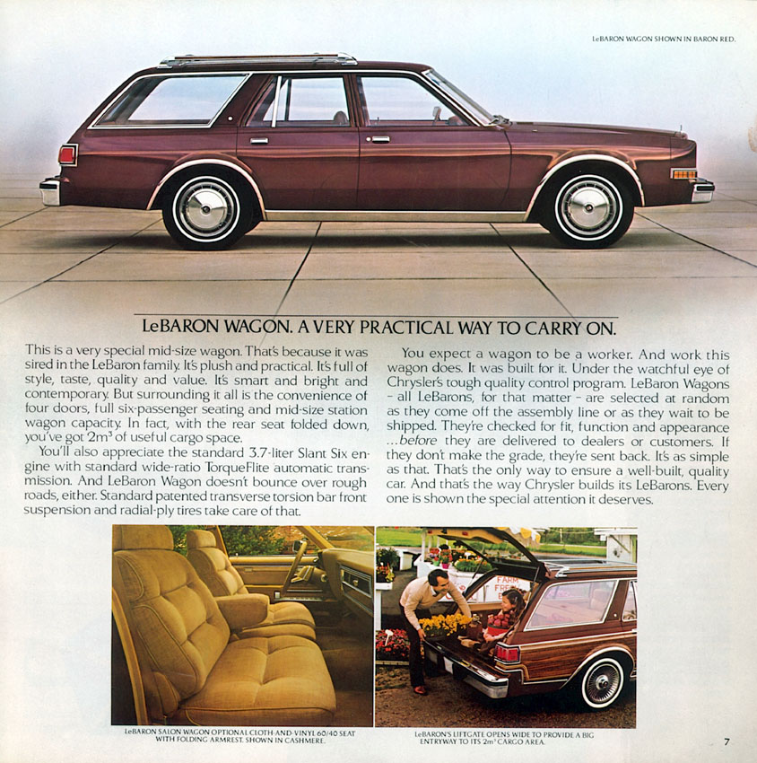 1981 Dodge Le Baron Brochure Page 7
